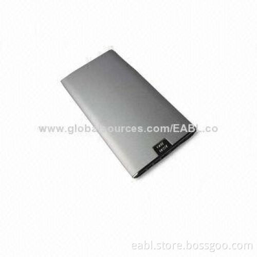 Mobile Battery Charger, Fashionable Design, 5,000mAh Capacity, LED Indicator, 4-color, Safe, 125g